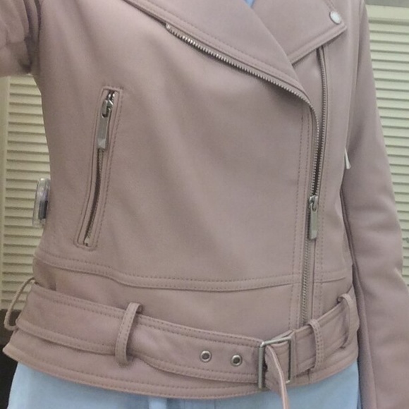 BCBG MAX AZRIA Leather Moto Jacket - Picture 3 of 12